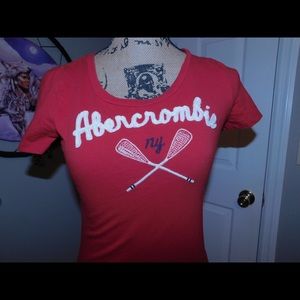 Abercrombie red t-shirt